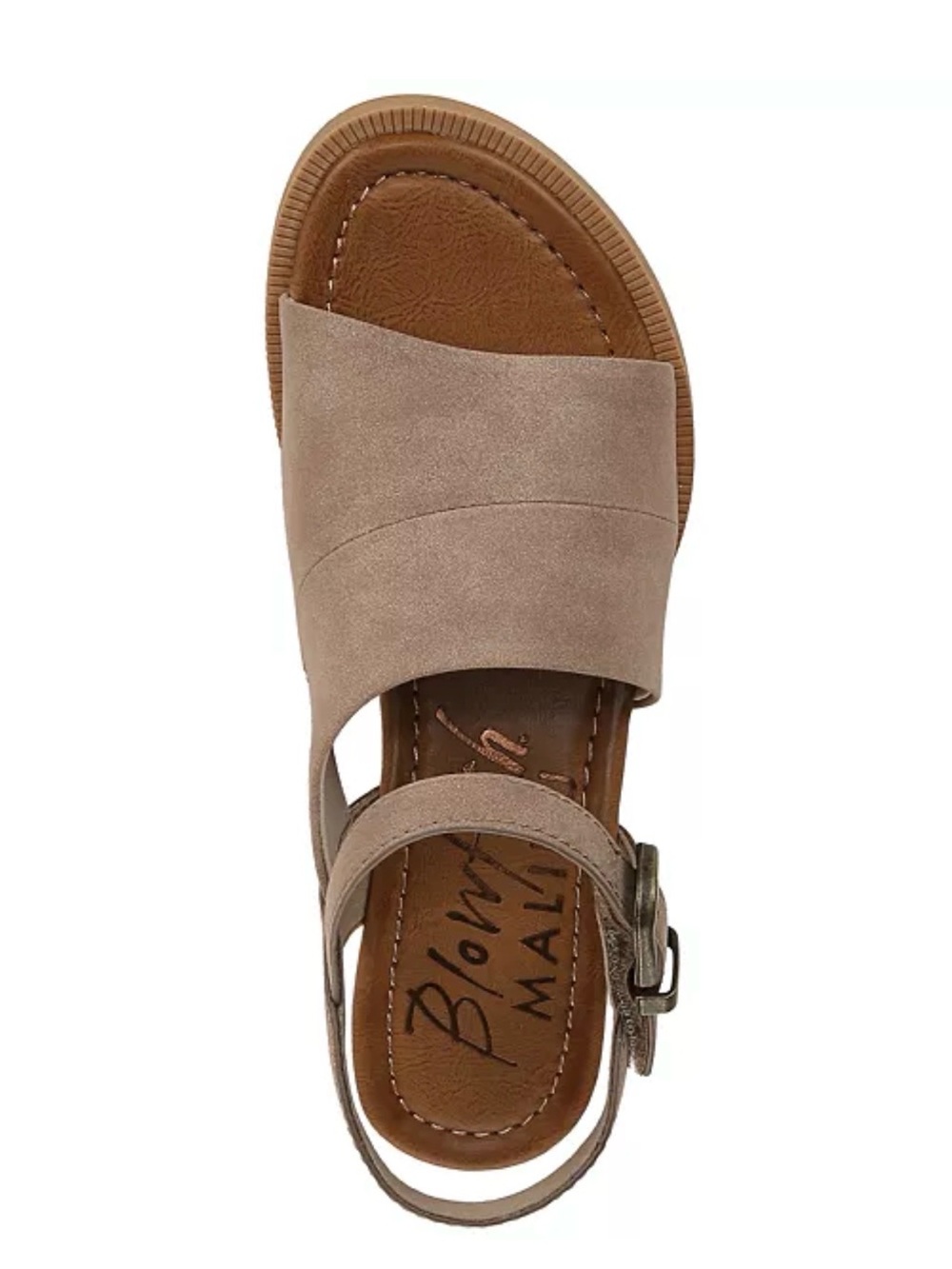 Blowfish Taupe Suede Open-Toe Slingback Sandal - Size 8/8.5